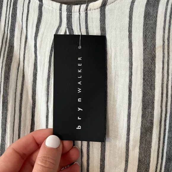 Bryn Walker Lucien Stripe Cotton Gauze Dress NWT - Picture 4 of 10